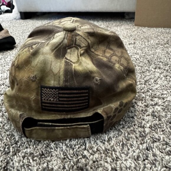 Kryptek Camo / American Flag Hat - Picture 2 of 2